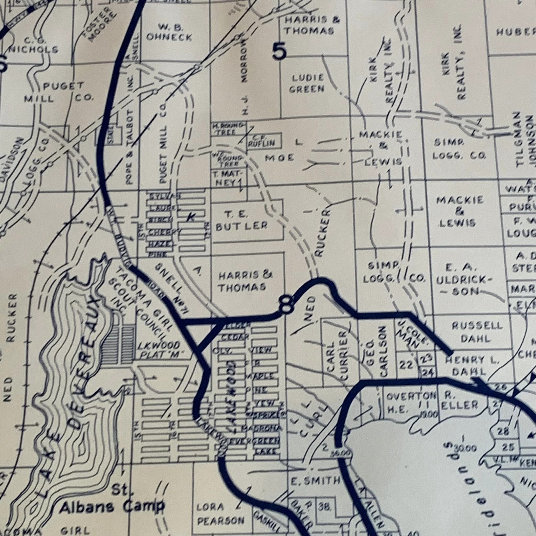 Local find, Pierce County Map, Hood Canal, 5