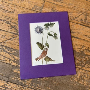 Book Art, Bird with Flowers