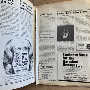 Local Find, The Cardinal, Franklin Pierce Newspaper, 1968