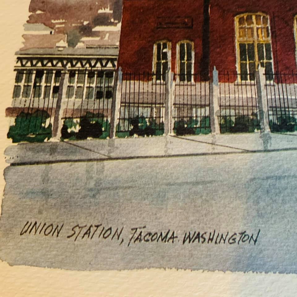 Vintage Find, Tacoma Art Print, Union Station