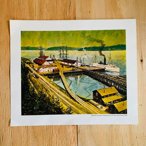 Vintage Find, Tacoma Print, Shipping Docks
