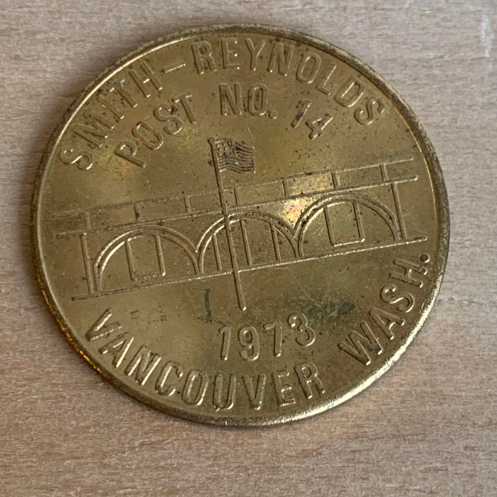 Local Find Smith-Reynolds Post 1976 Vancouver WA Token
