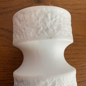 Vintage Find, White Pottery Textured Vase