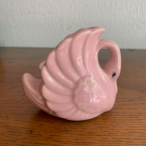 Vintage Find, Pottery Swan Planter