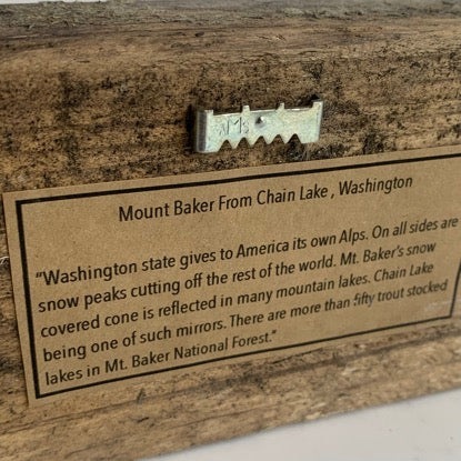 Washington Wood Block, Mount Baker