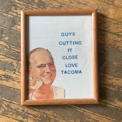 Characters Love Tacoma, Cutting It