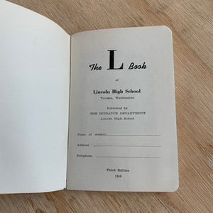 Local Find, Lincoln High School, The L Book, 19449