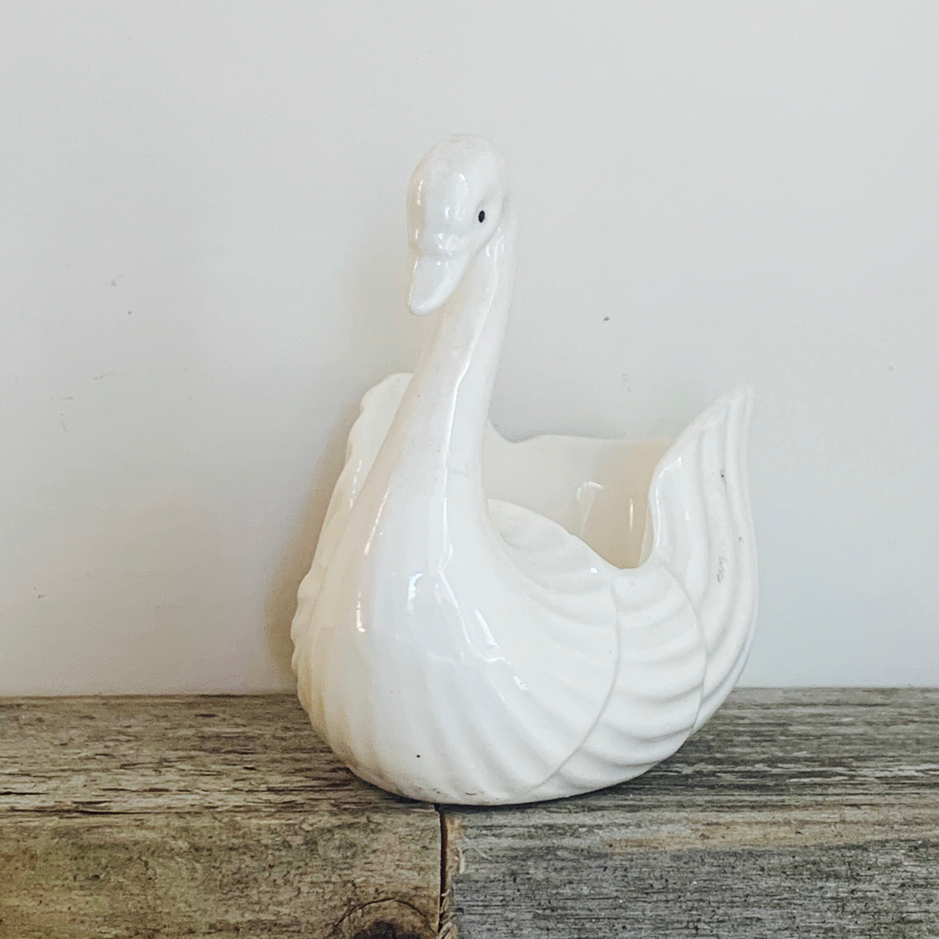 Vintage Find, Mini Swan Planter