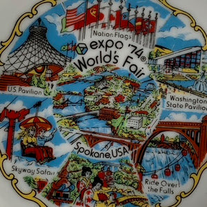 Vintage Local Find, Expo 74 World's Fair Souvenir Plate