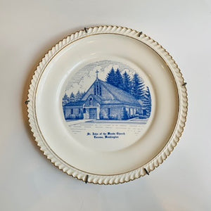 Local Find, St. John of the Woods Church Plate, Tacoma