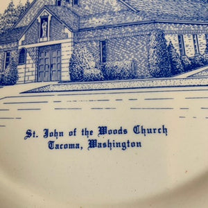 Local Find, St. John of the Woods Church Plate, Tacoma